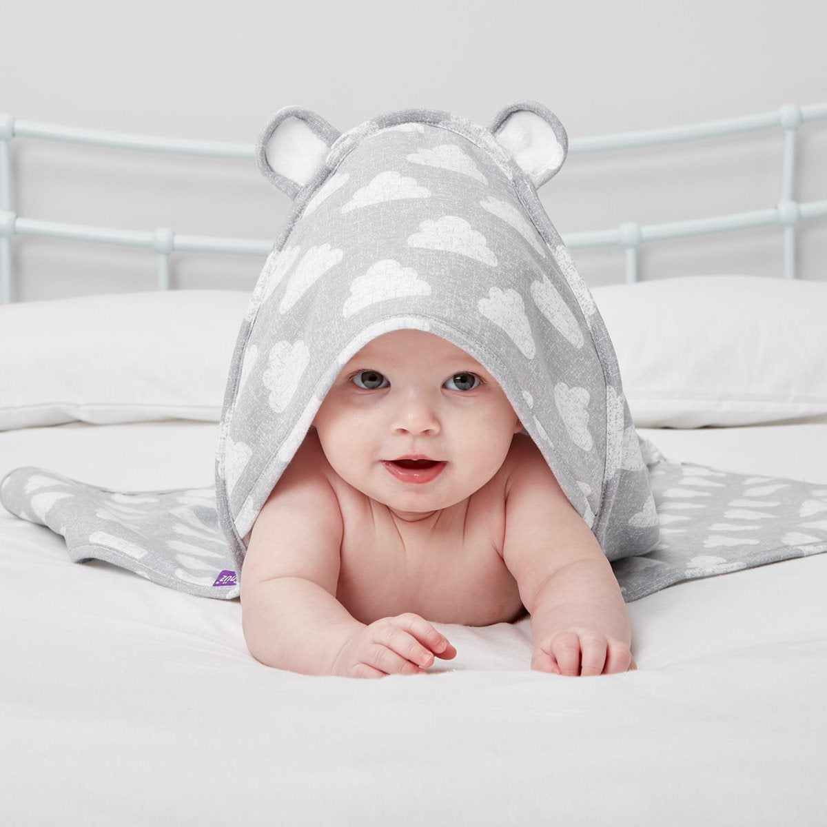 Snuz Baby Hooded Towel - Cloud Nine