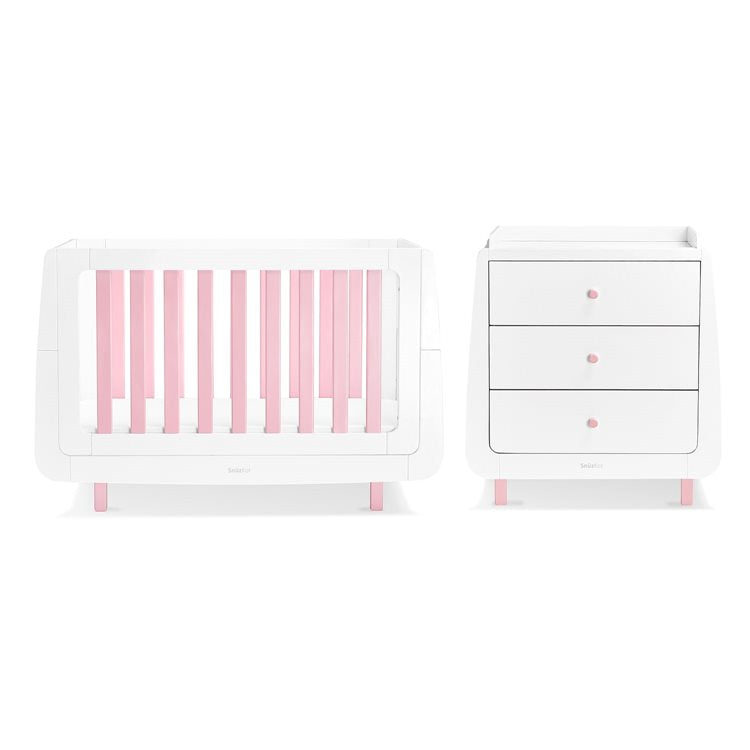 SnuzKot Mode 2 Piece Nursery Furniture Set - Pink