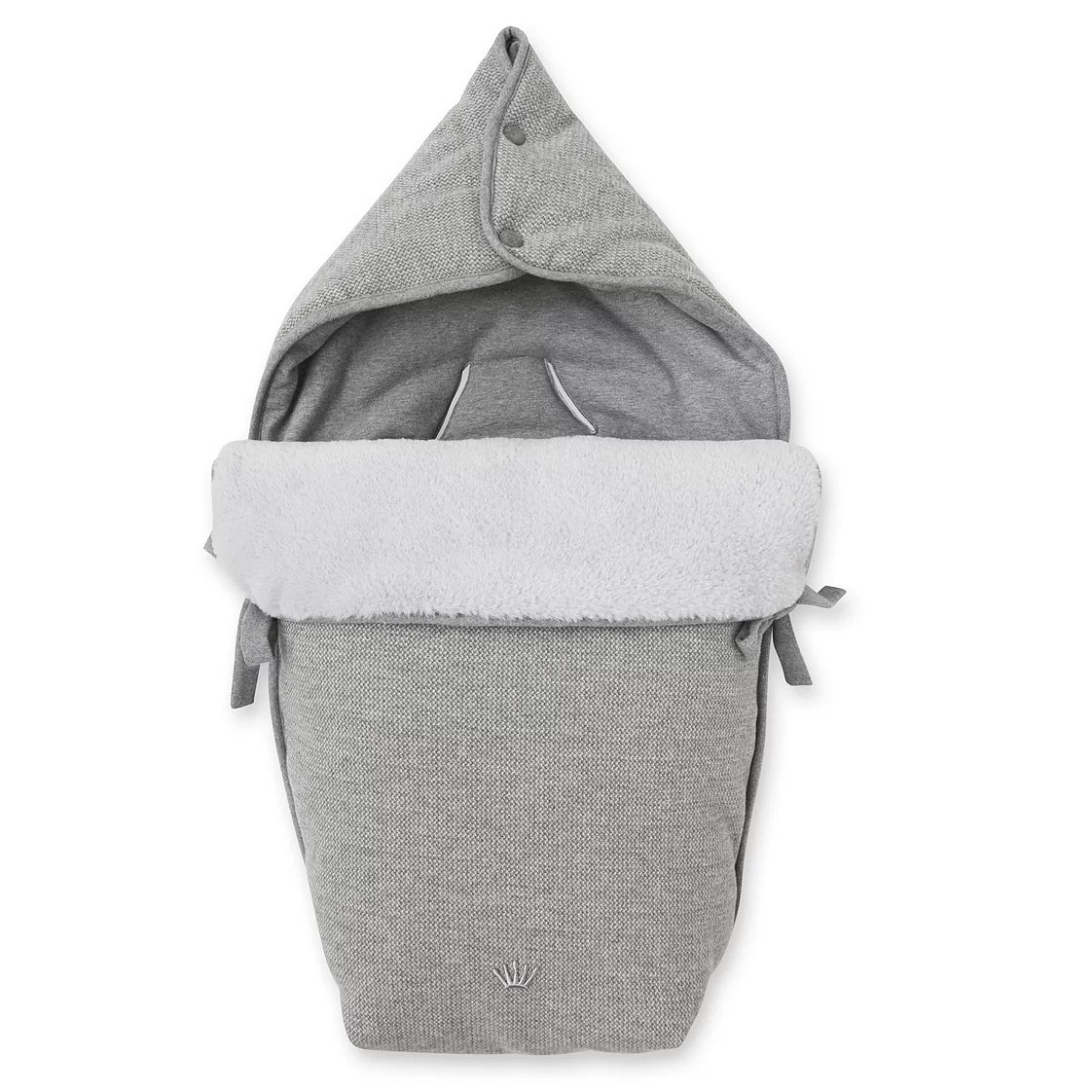 First Endless Grey Angels Nest for Car Seat - Grey Flanel Jersey