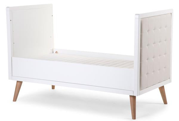 Cuddleco Retro Rio White Cot Bed 70X140Cm + Slats