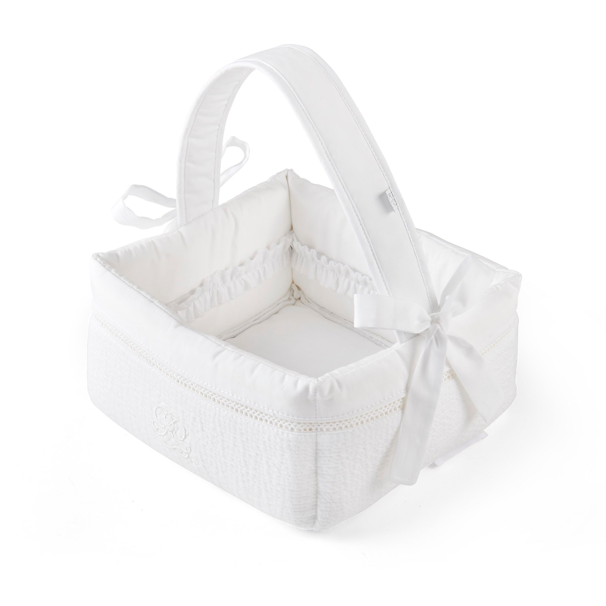 Theophile & Patachou Baby Toilet Basket - Cotton White
