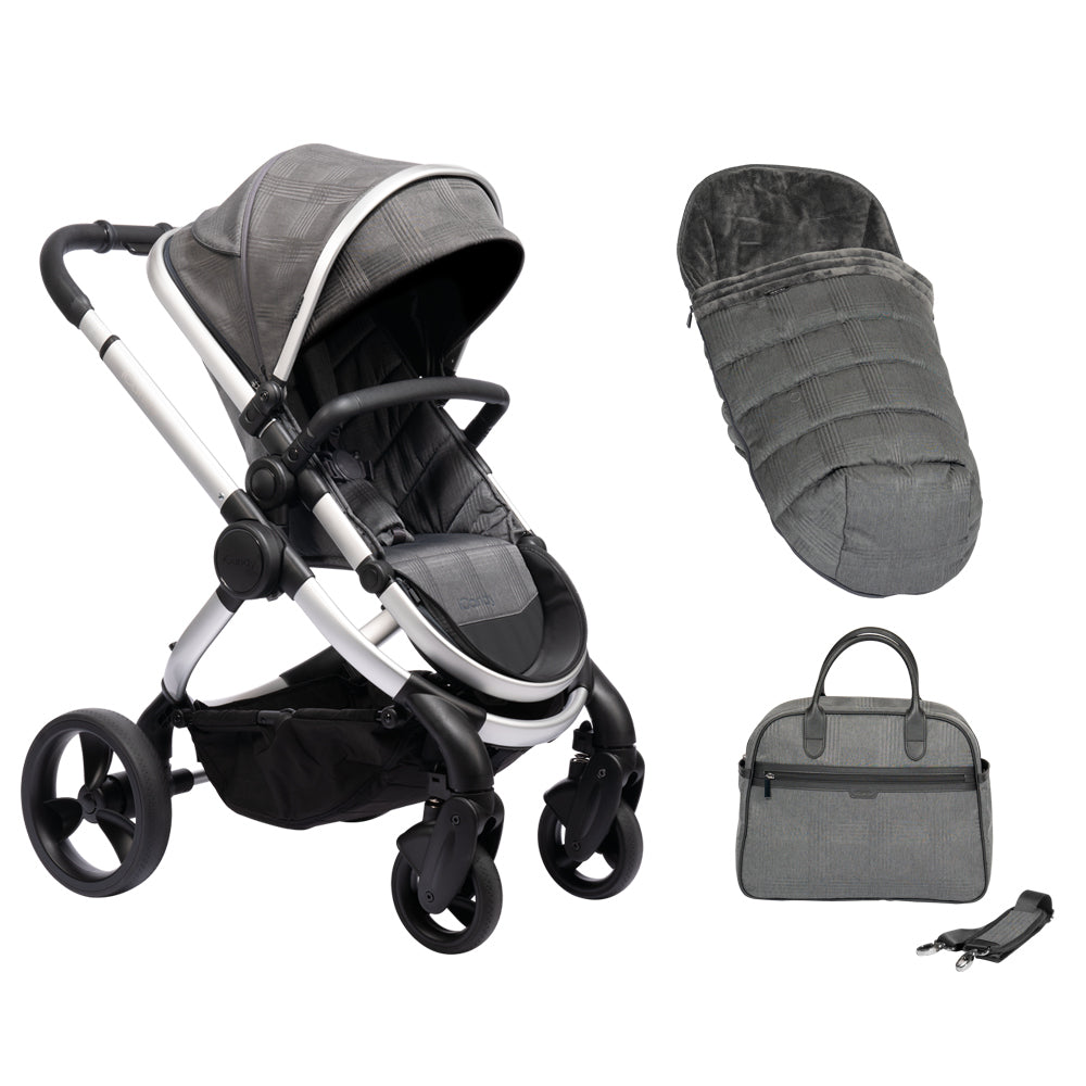 iCandy Peach Pushchair and Carrycot with Bag, Duo Pod & Ride-on Board