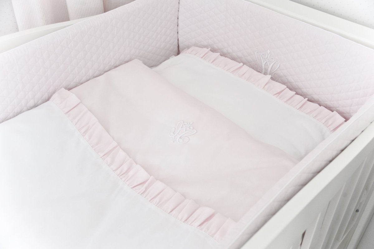 Baby Bedding Baby Pink with Emblem