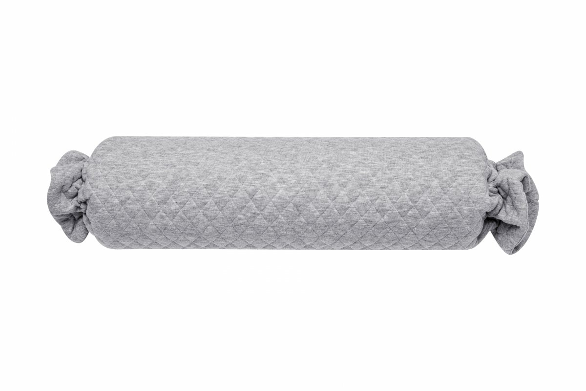 Grey Quilted Bolster