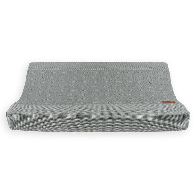 Baby's Only Changing Pad Cover - Cable Grey