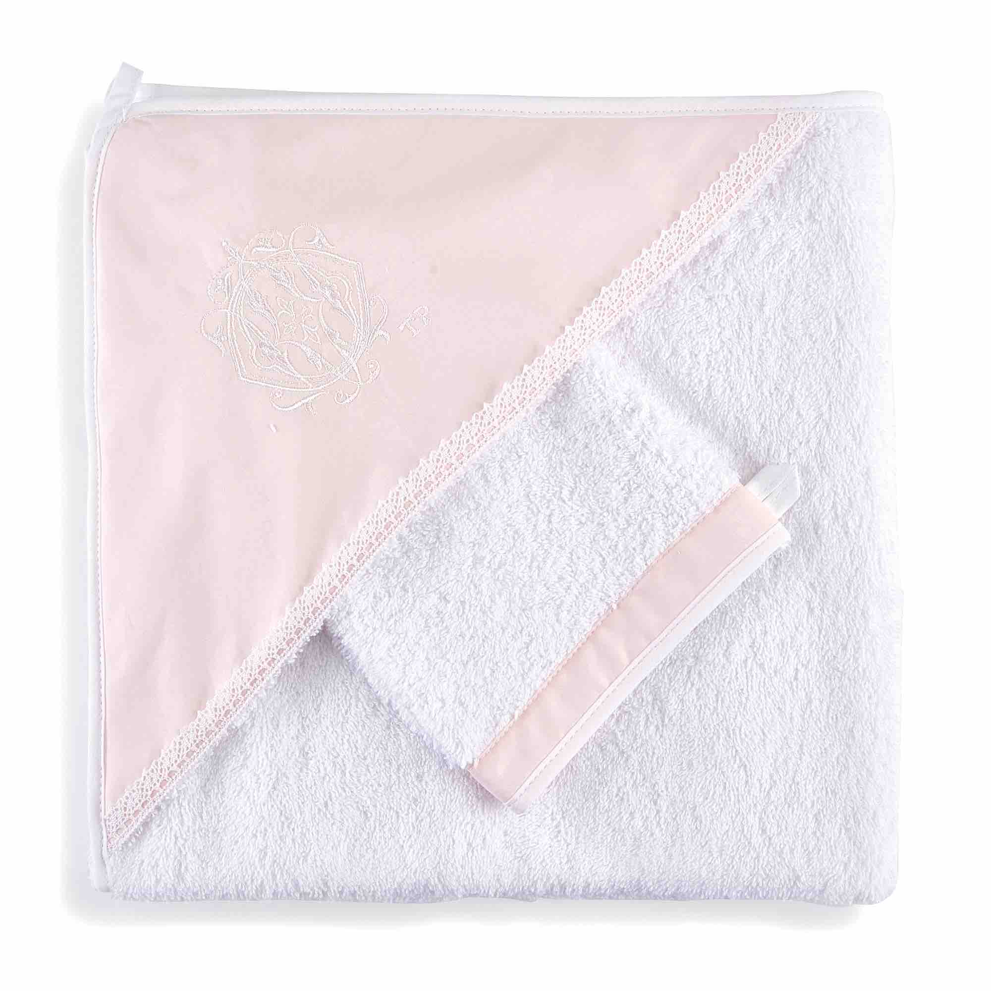 Theophile & Patachou Hooded Towel - Royal Pink
