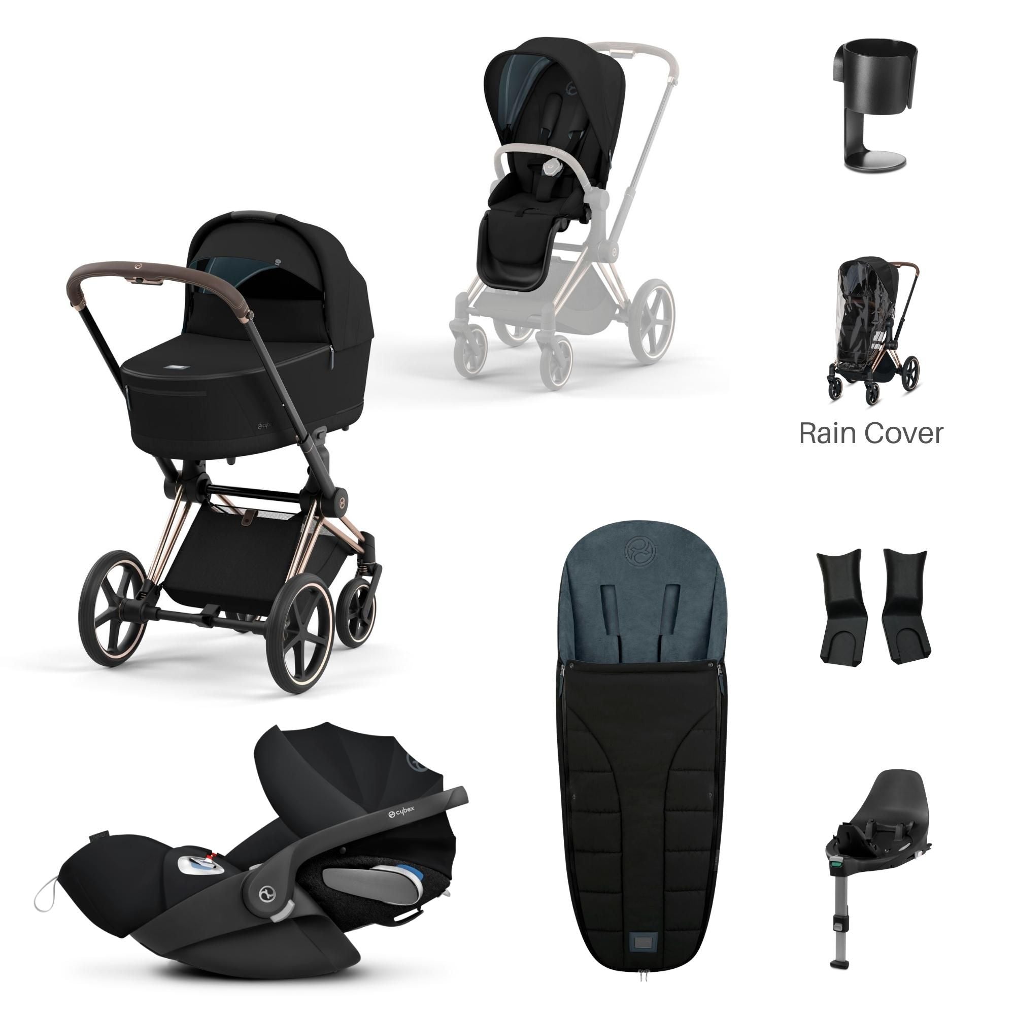 Cybex Priam Complete Travel System 2022 - Rosegold