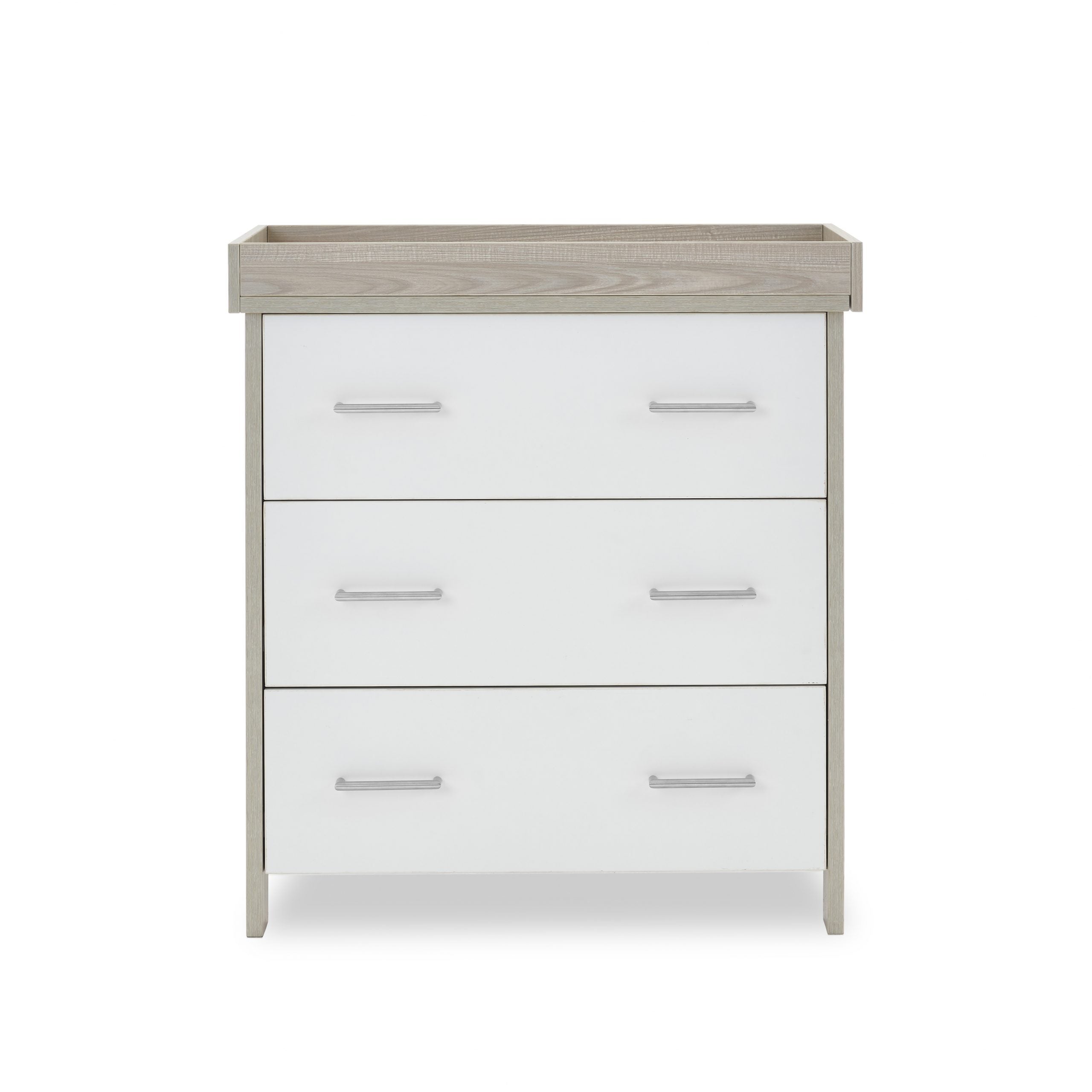 Obaby Nika Closed Changing Unit - Grey Wash with White