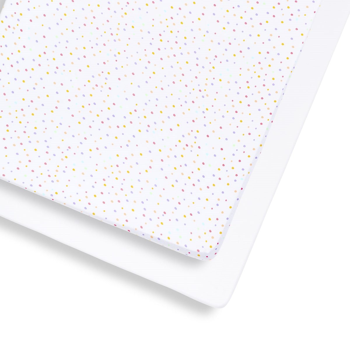 Snuz Cot & Cot Bed 2 Pack Fitted Sheet - Colour Spots