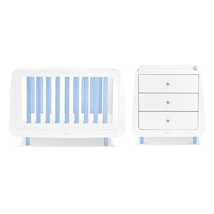 SnuzKot Mode 2 Piece Nursery Furniture Set - Blue
