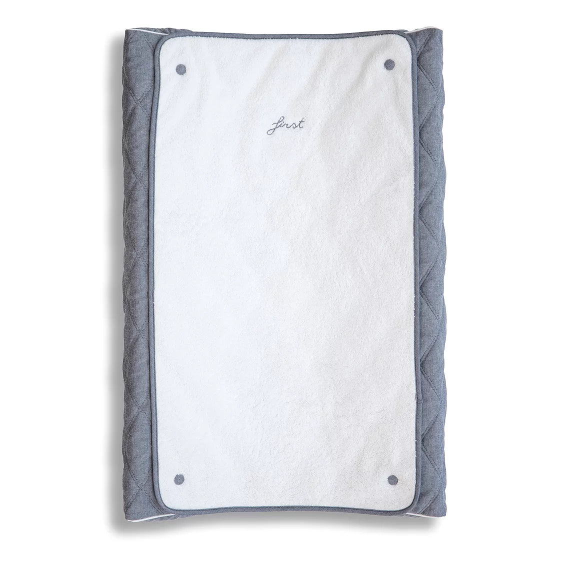 First True Blue Changing Pad Cover & Towel