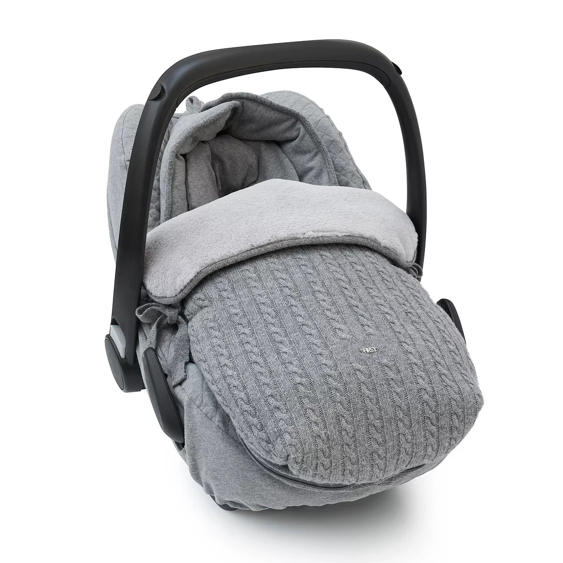 First Endless Grey Angels Nest for Car Seat - Grey Knitted