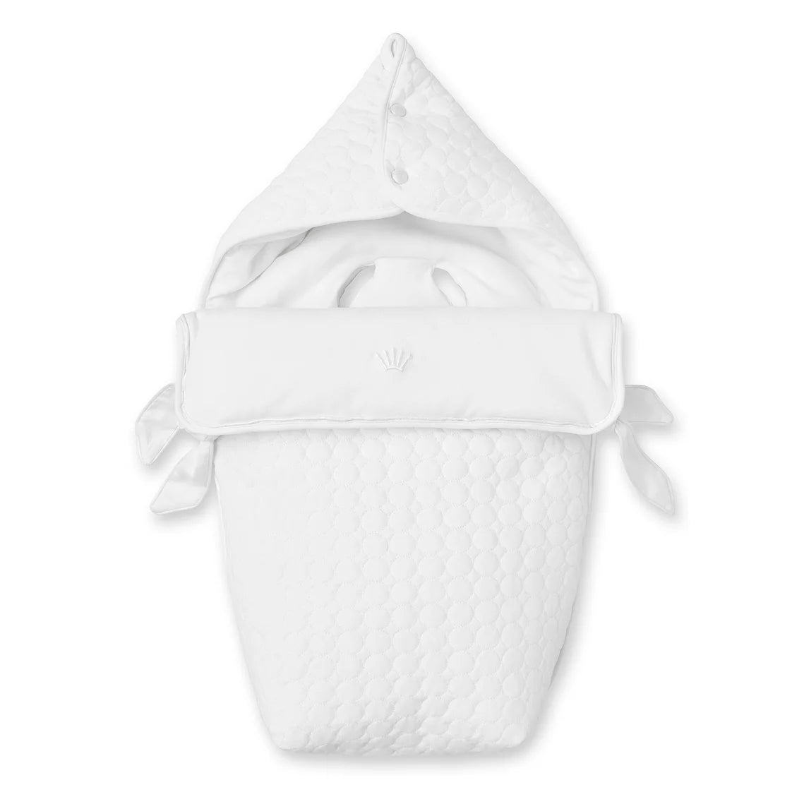 First Crystel White Angels Nest for Car Seat