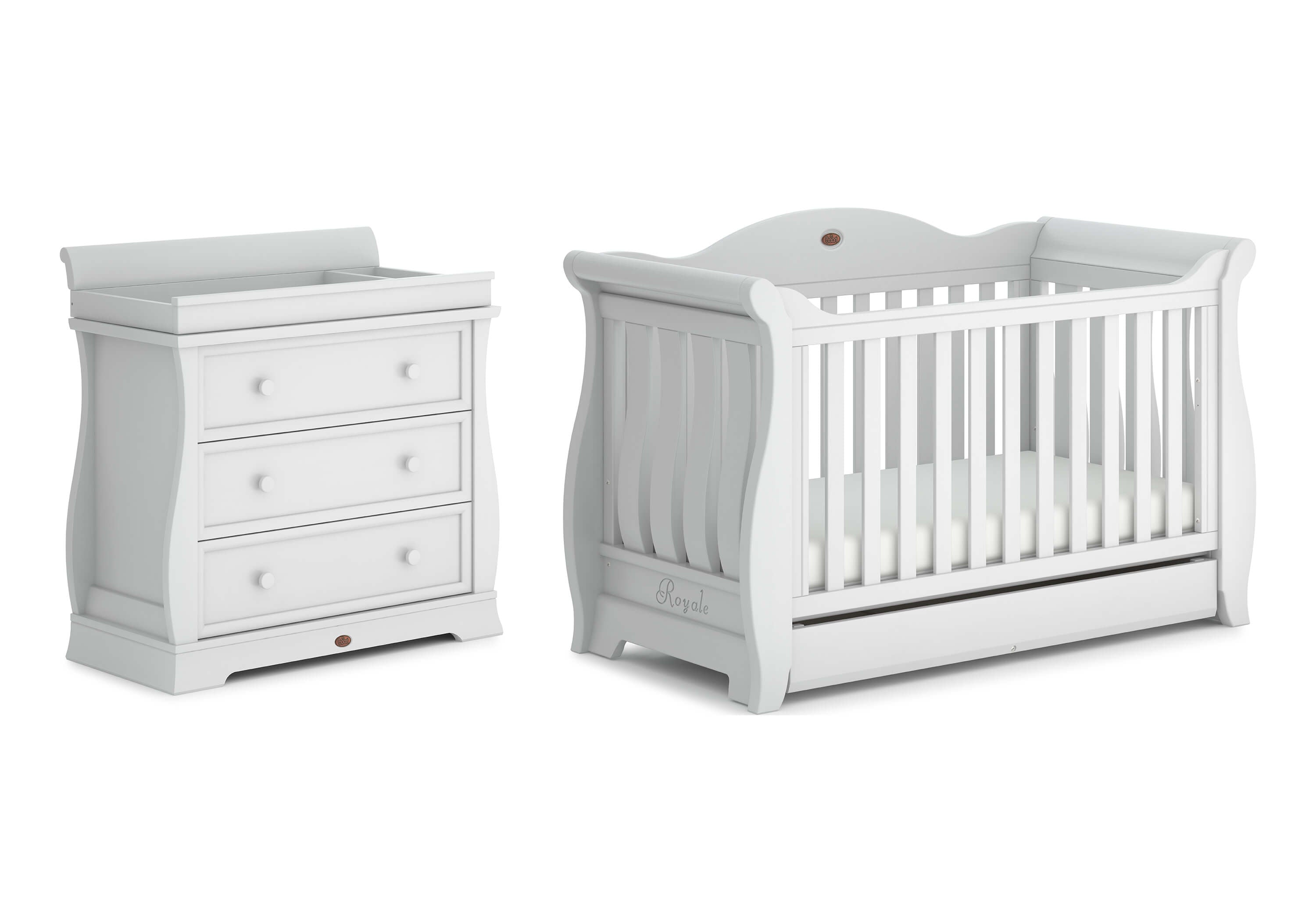 Boori Sleigh Royale 2 Piece Nursery Furniture Set (with Dresser)
