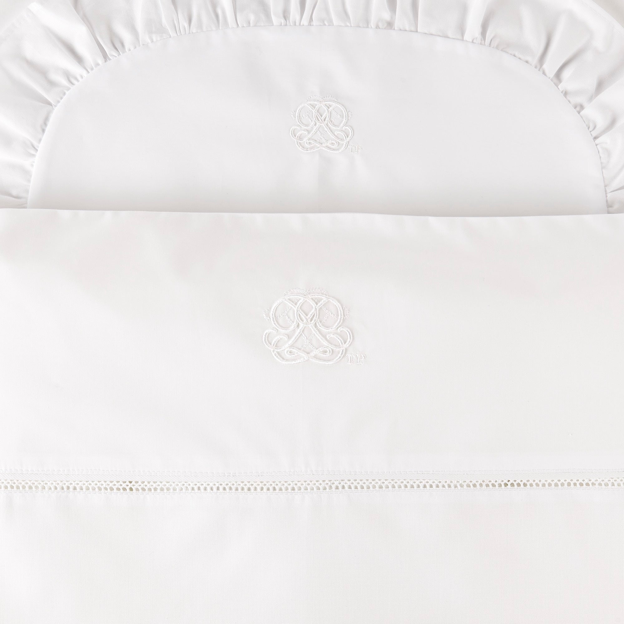 Theophile & Patachou Cot Duvet Cover - Cotton White