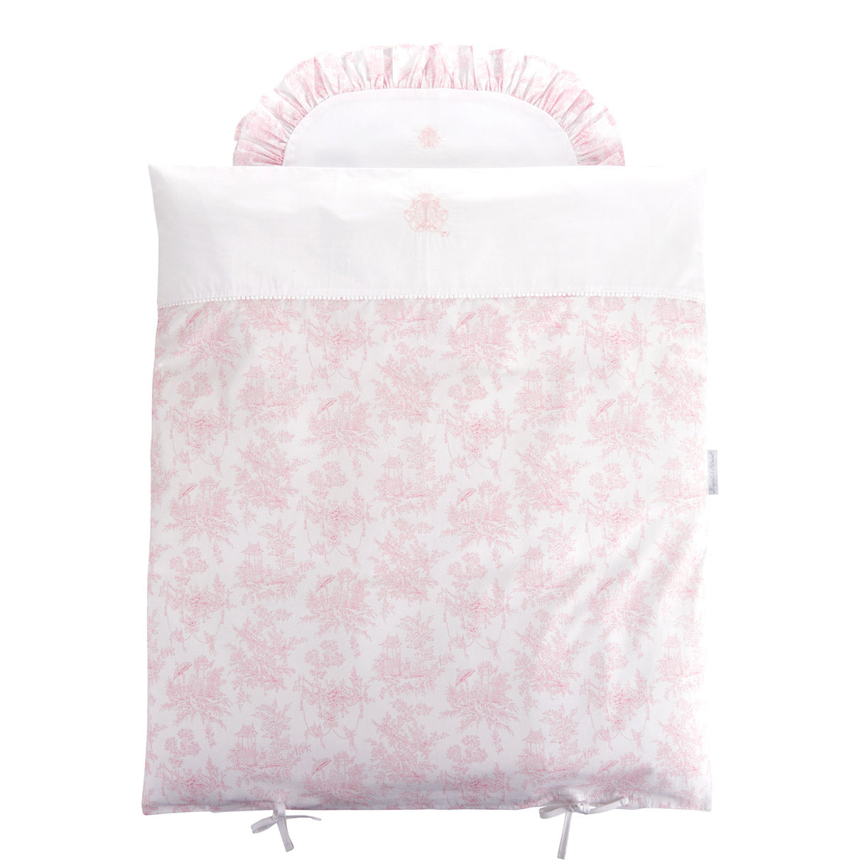 Theophile & Patachou Cradle Duvet Cover and Pillowcase - Sweet Pink