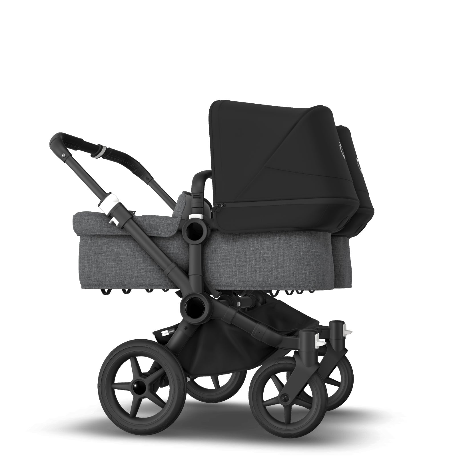 Bugaboo Donkey 3 Twin Seat and Carrycot Pushchair - Black