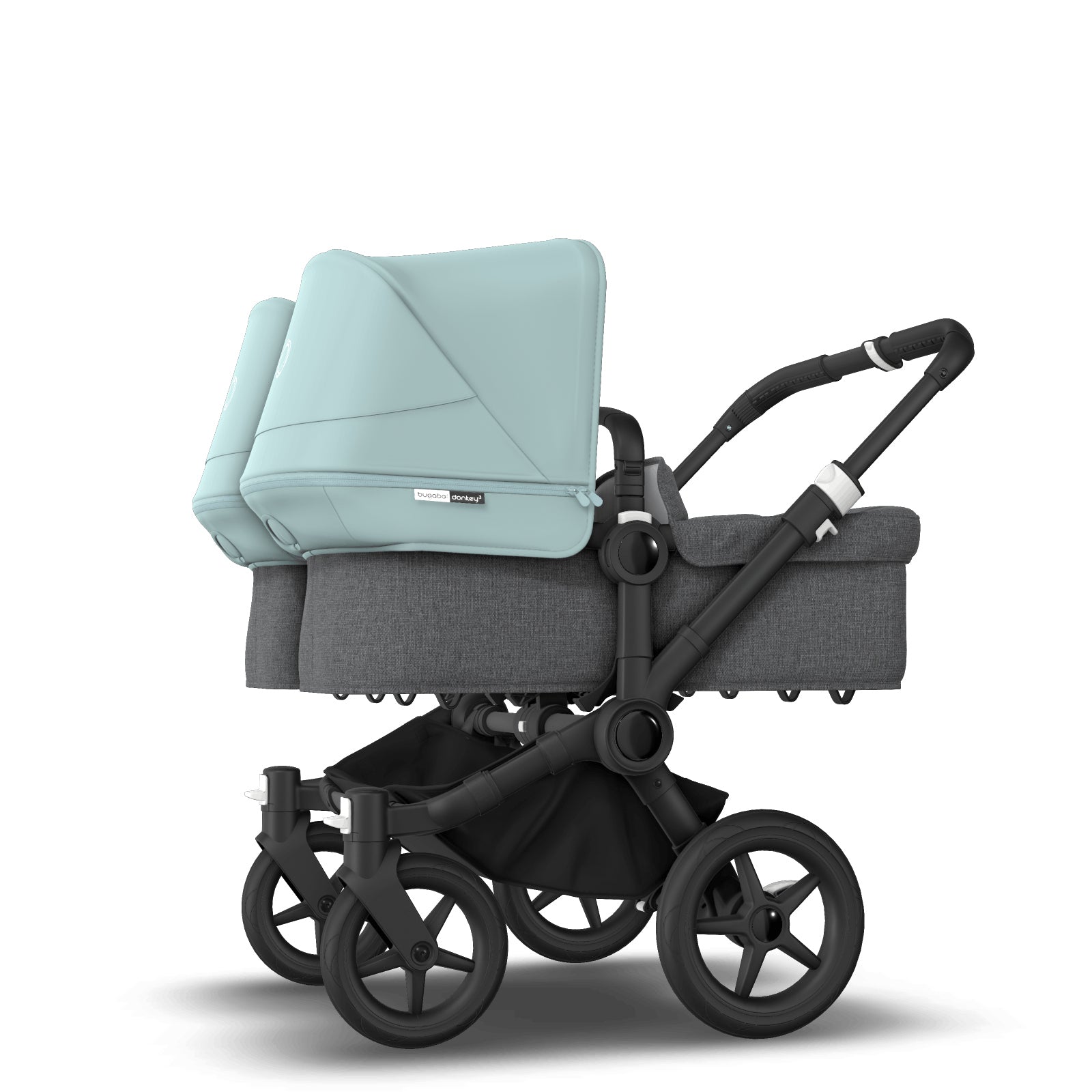 Bugaboo Donkey 3 Twin Seat and Carrycot Pushchair - Vapor Blue