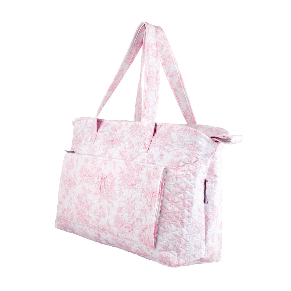 Theophile & Patachou Changing Bag and Mat Quilted - Sweet Pink