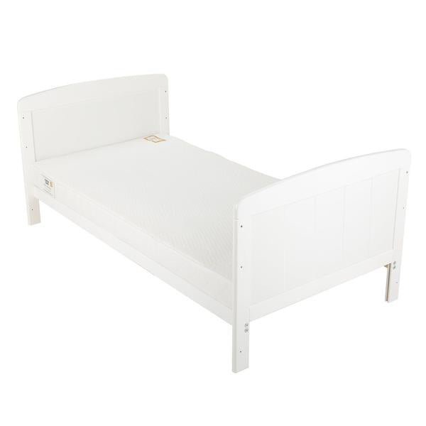 Cuddleco Juliet Cot Bed White + Mother&Baby Organic Gold Chemical Free Cot Bed Mattress