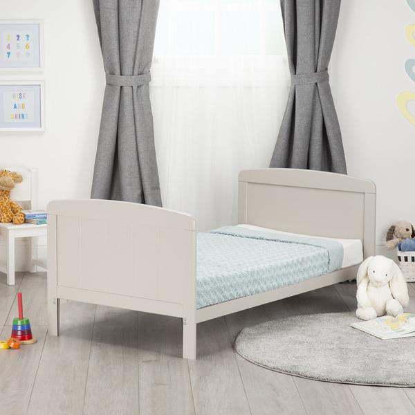 Cuddleco Juliet Cot Bed Dove Grey + Signature Hypo-Allergenic Bamboo Pocket Sprung Cot Bed Mattress