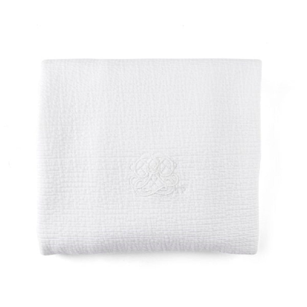 Theophile & Patachou Cradle Shawl Blanket - Cotton White
