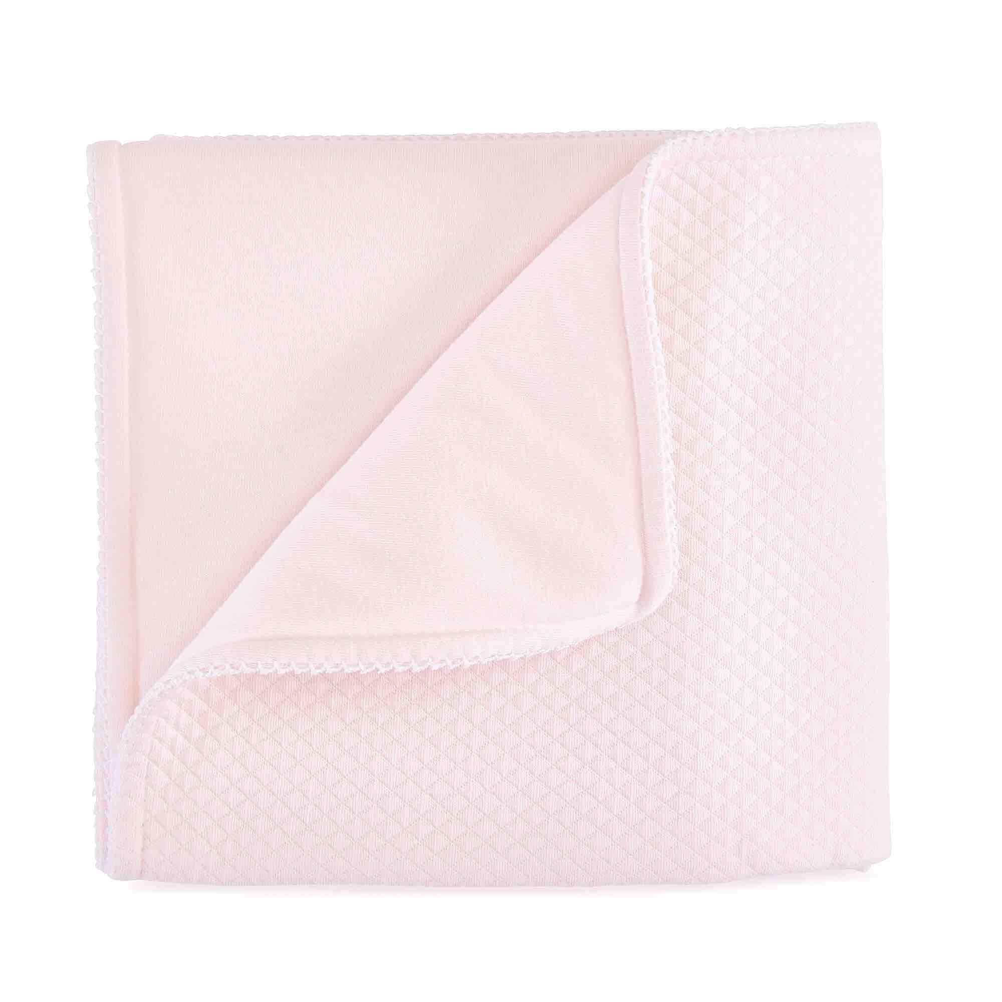 Theophile & Patachou Cradle Blanket (shawl) - Royal Pink
