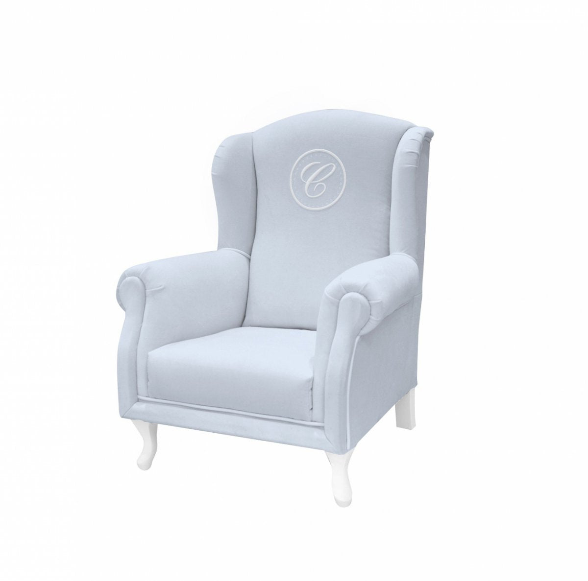 Blue Mini Armchair with Emblem