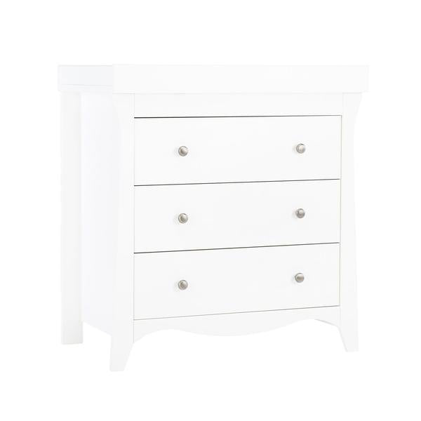 Cuddleco Clara 3 Drawer Dresser & Changer - White