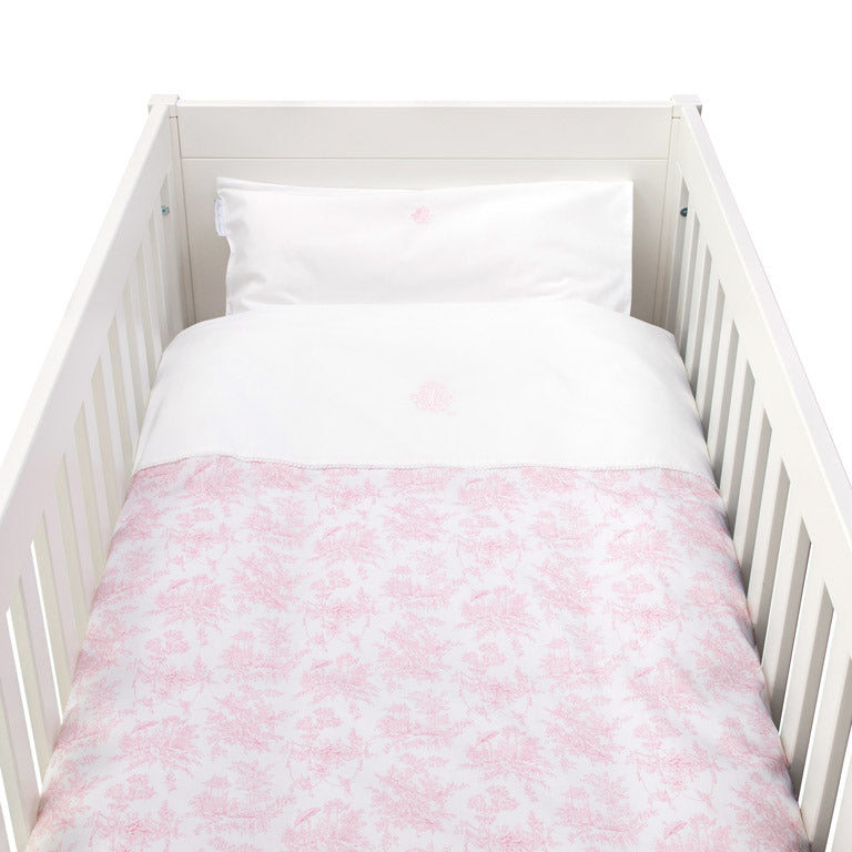 Theophile & Patachou Baby Cot Bed Duvet Cover - Sweet Pink