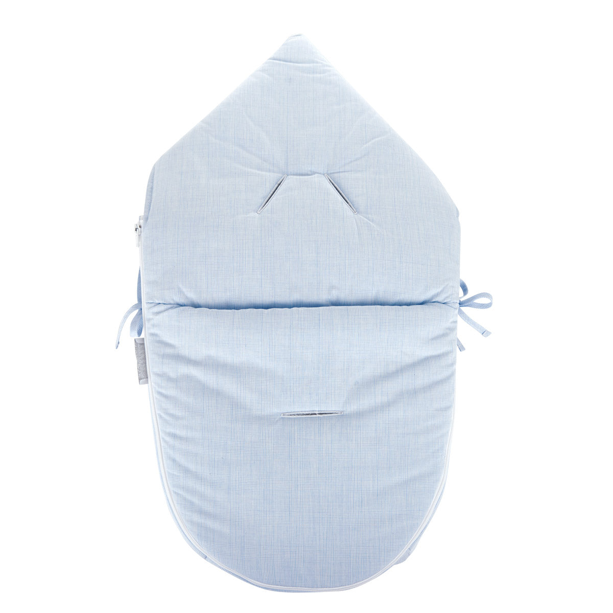Theophile & Patachou Hooded Sleeping Bag for Car Seat “Pebble+” - Sweet Blue