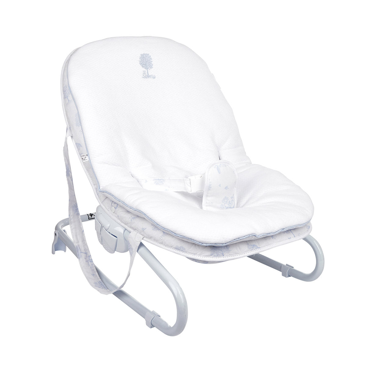 Theophile & Patachou Baby Seat Cover - Sweet Blue / White