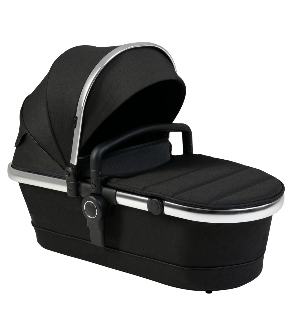 iCandy Peach 2nd Carrycot Fabric - Black Twill