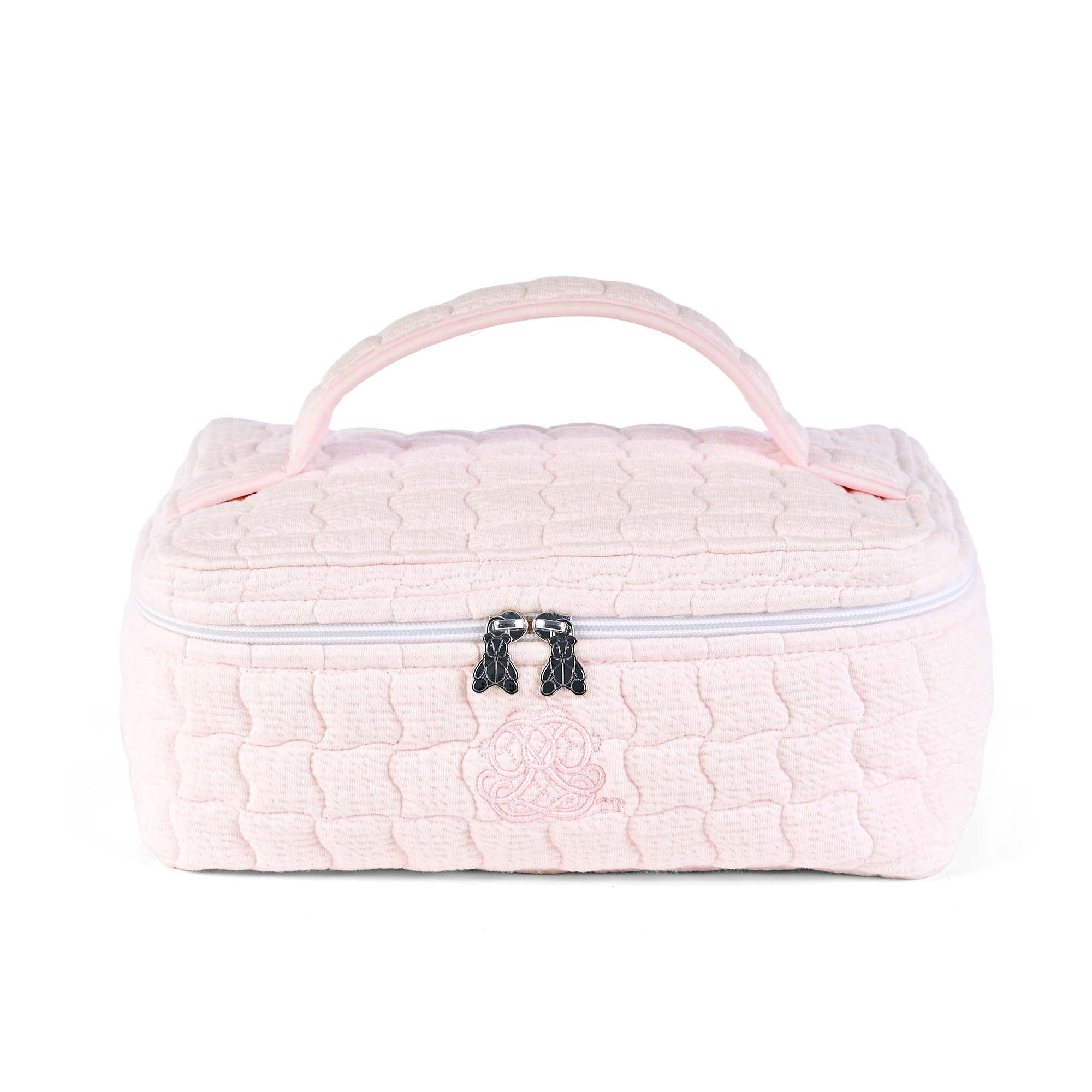 Theophile & Patachou Toiletry Bag with Handle - Cotton Pink