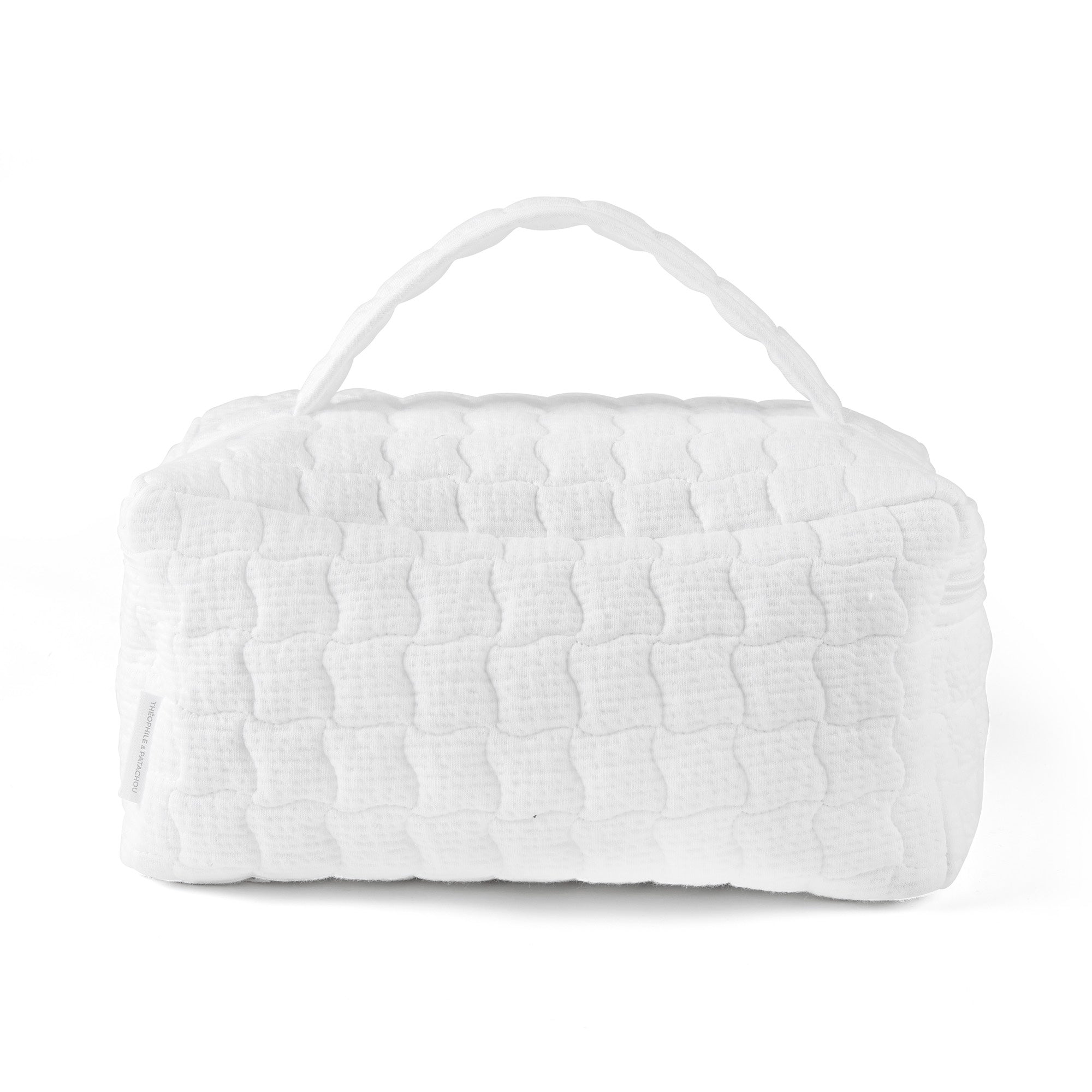 Theophile & Patachou Toiletry Bag with a Handle - Cotton White