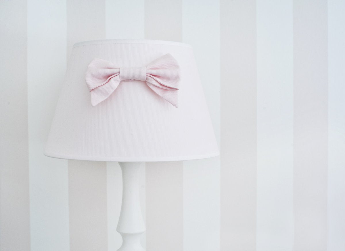 Table Lamp Baby Pink with Bow