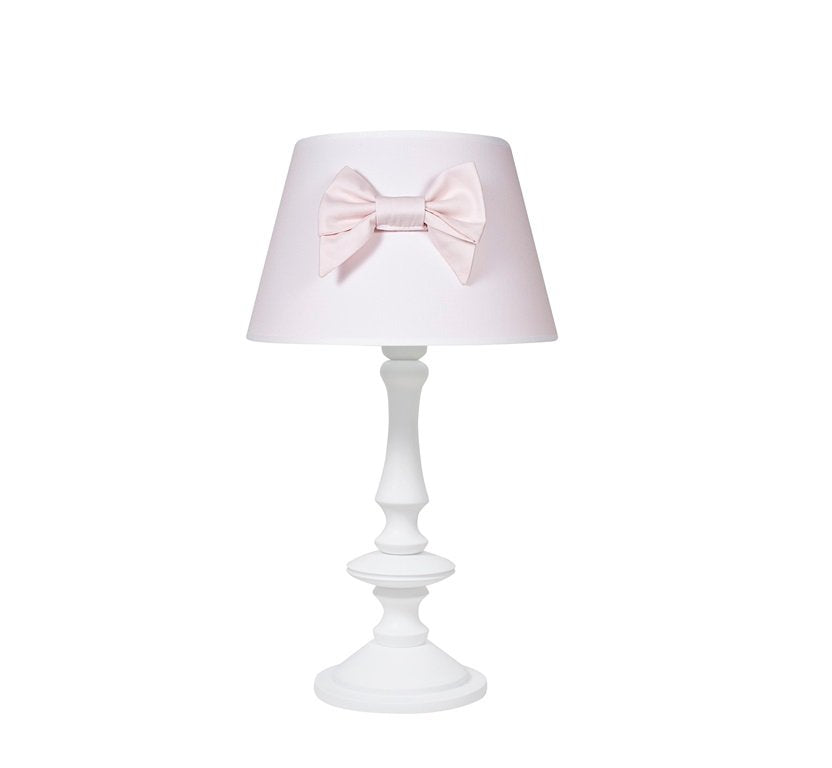 Table Lamp Baby Pink with Bow
