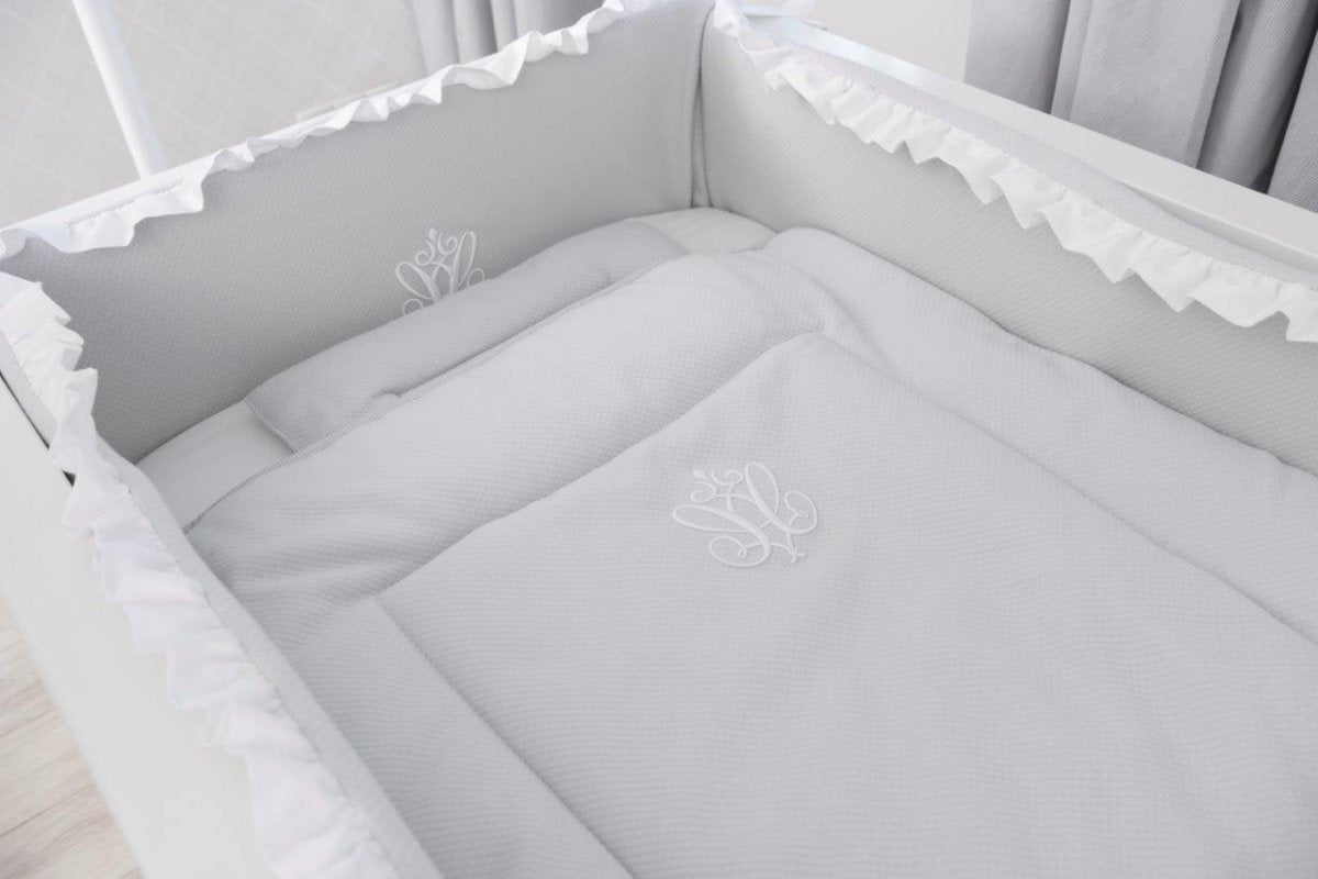 Newborn Bedding with Filling Pure Grey