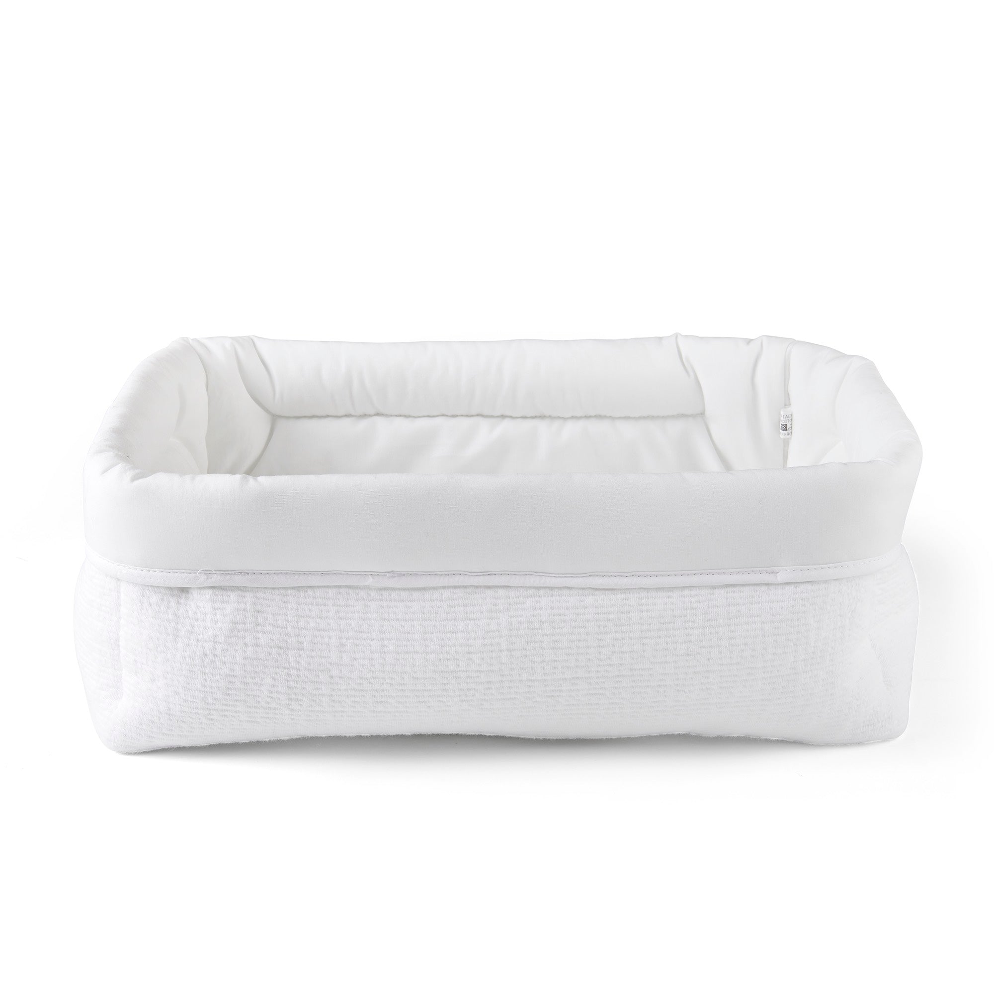 Theophile & Patachou Baby Rectangular Toilet Basket - Cotton White