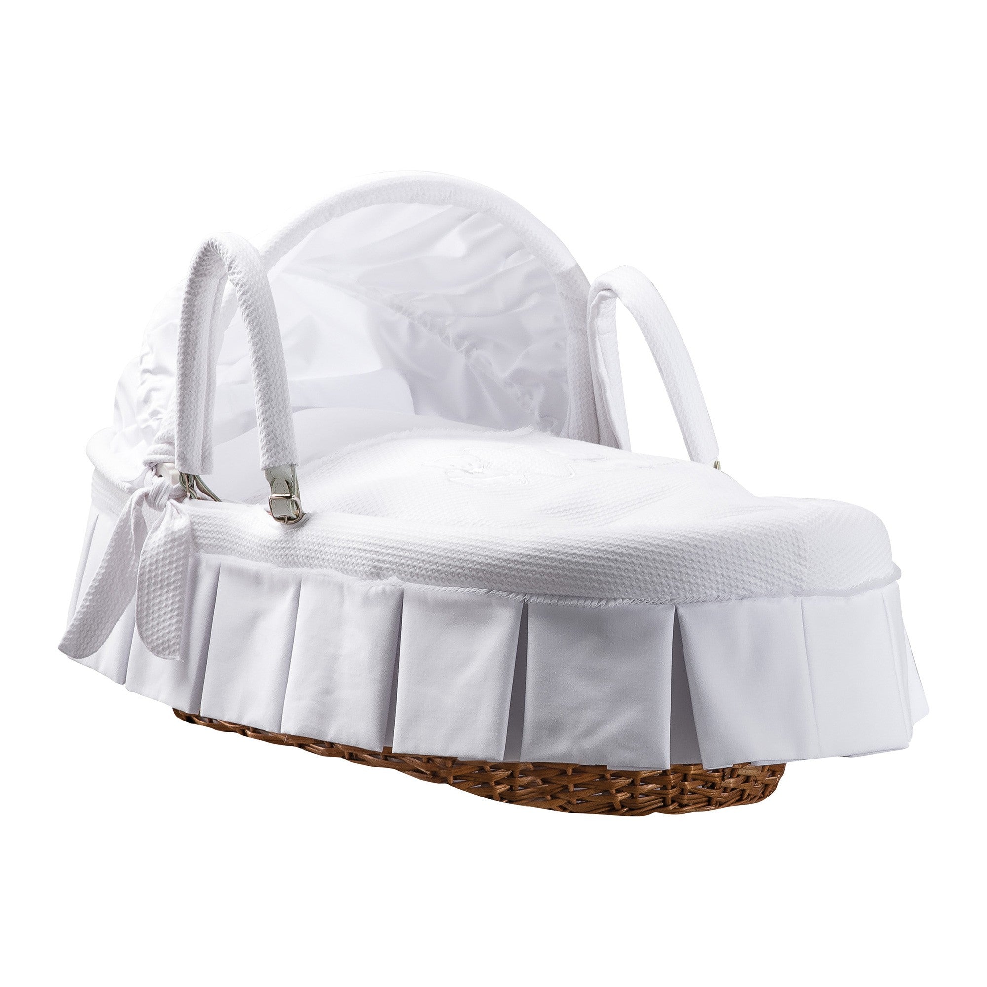 Moses Basket Nanny in White