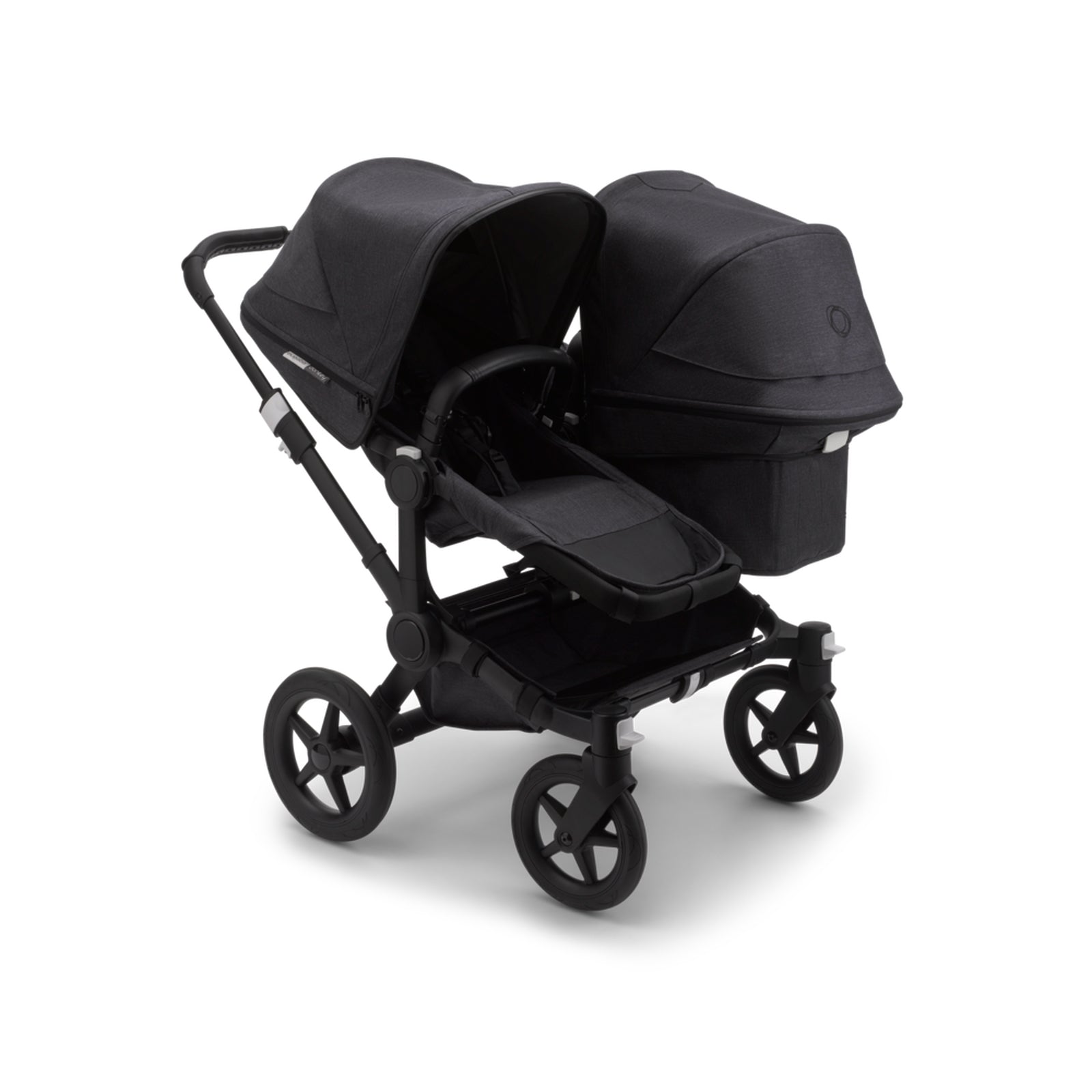 Bugaboo Donkey 3 Duo Seat and Carrycot Pushchair - Mineral Washed Black