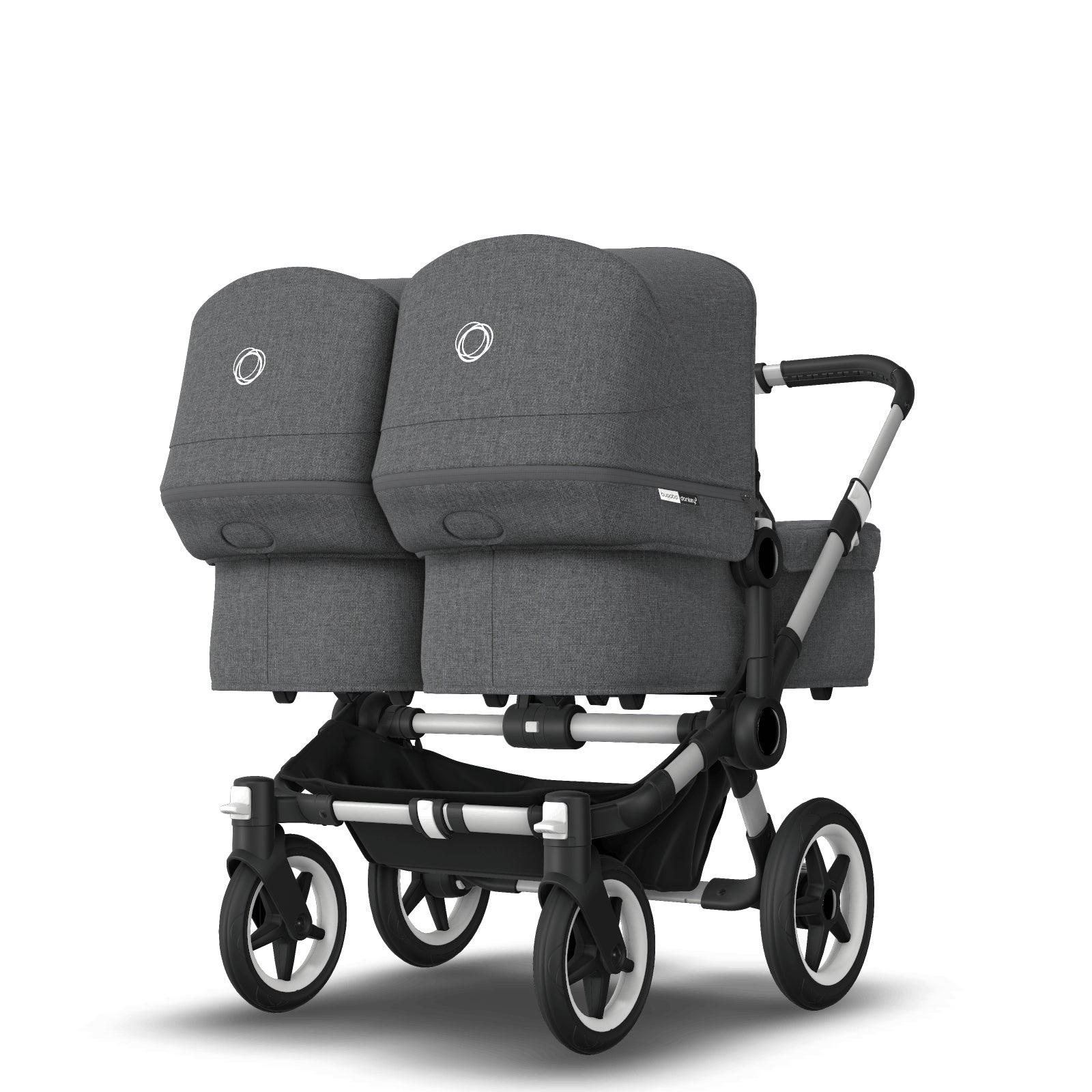 Bugaboo Donkey 3 Twin Seat and Carrycot Pushchair - Grey Melange