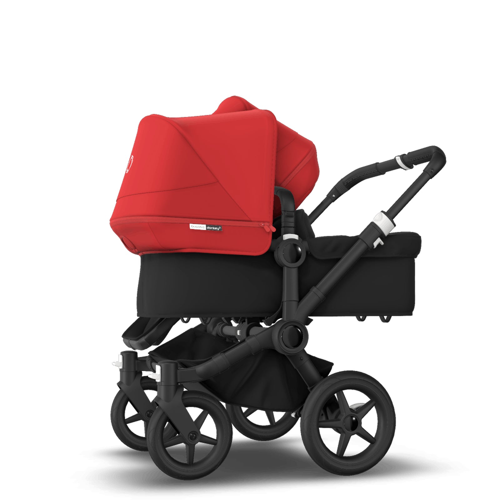 Bugaboo Donkey 3 Duo Seat and Carrycot Pushchair - Red — Adorable Tots