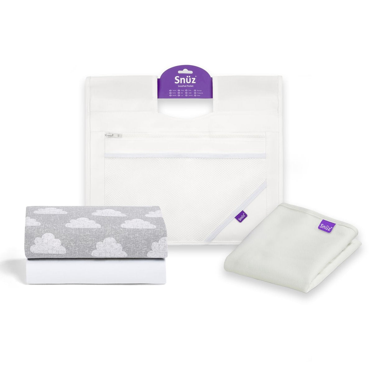 Snuz Essential Bundle Pack for SnuzPod - White