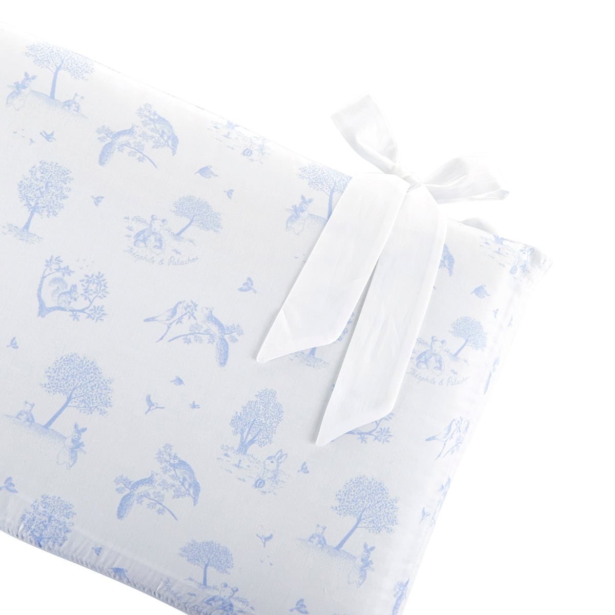 Theophile & Patachou Cot Bed Bumper 70 cm - Printed Sweet Blue