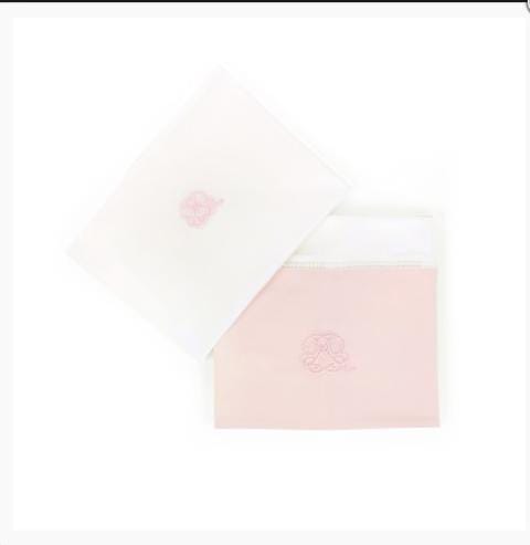 Theophile & Patachou Cotbed Sheet and Pillowcase - Cotton Pink
