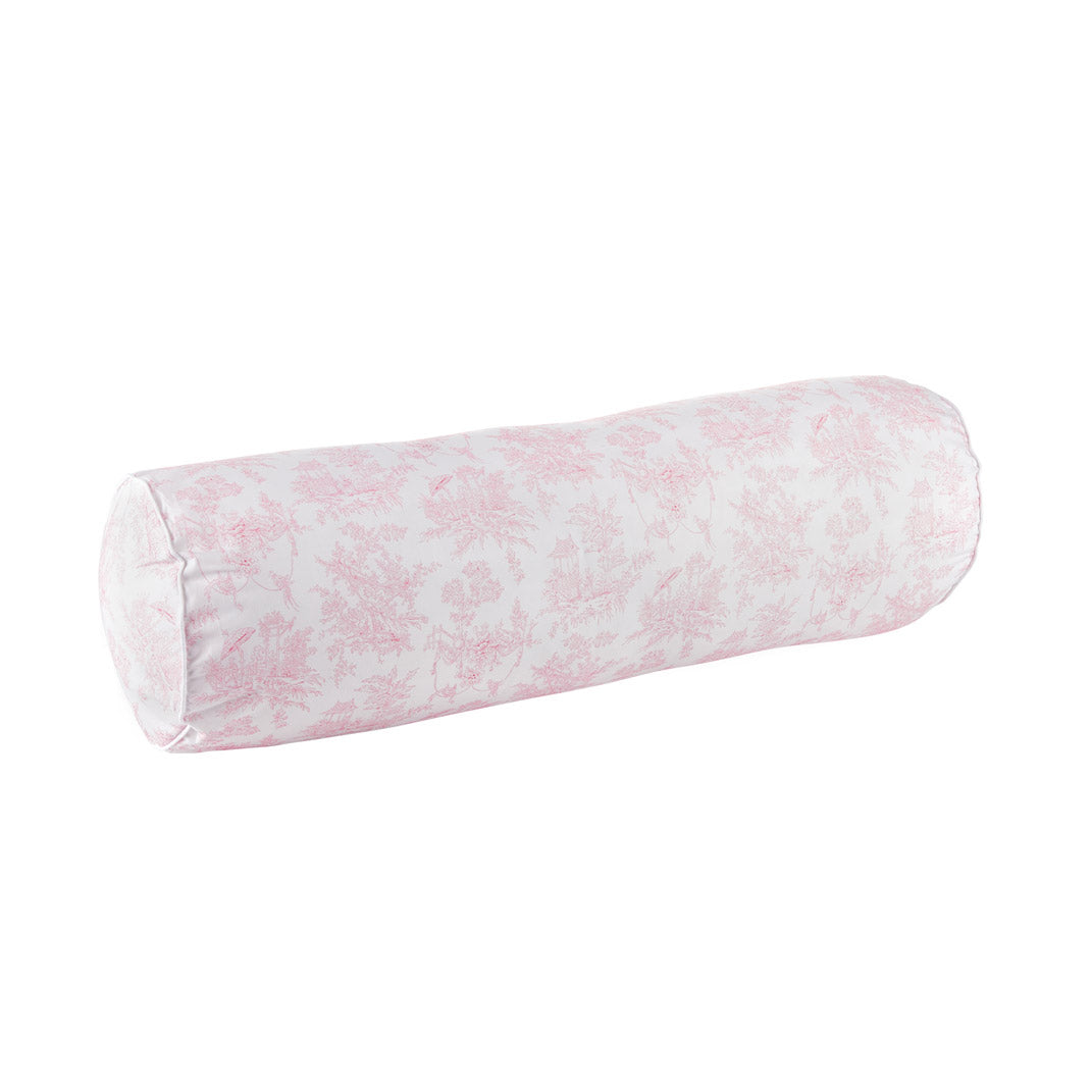 Theophile & Patachou Baby Printed Bolster in Cotton - Sweet Pink
