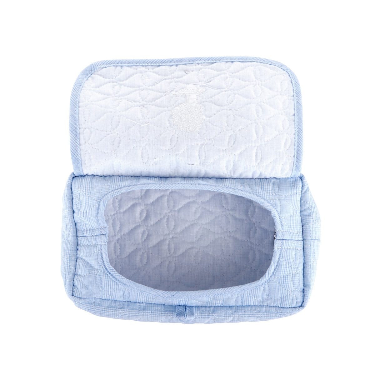 Theophile & Patachou Travel Baby Wipes Cover Quilted - Sweet Blue