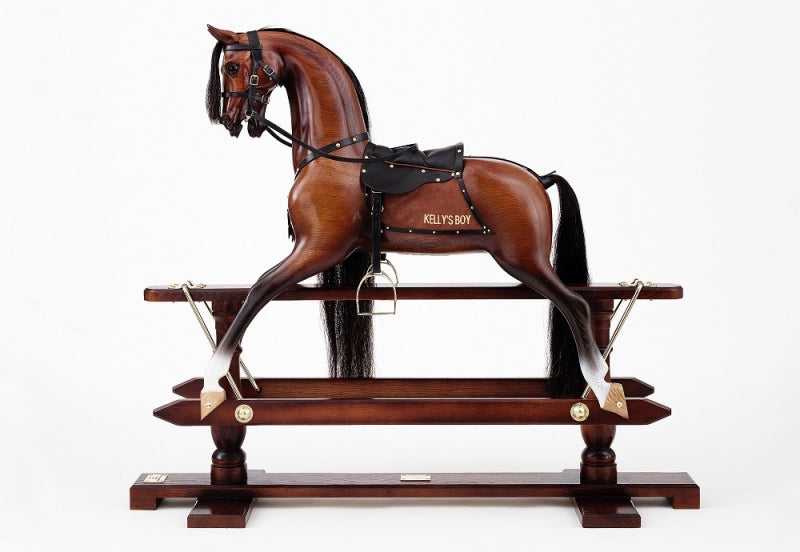 The Antiqued Oak Rocking Horse