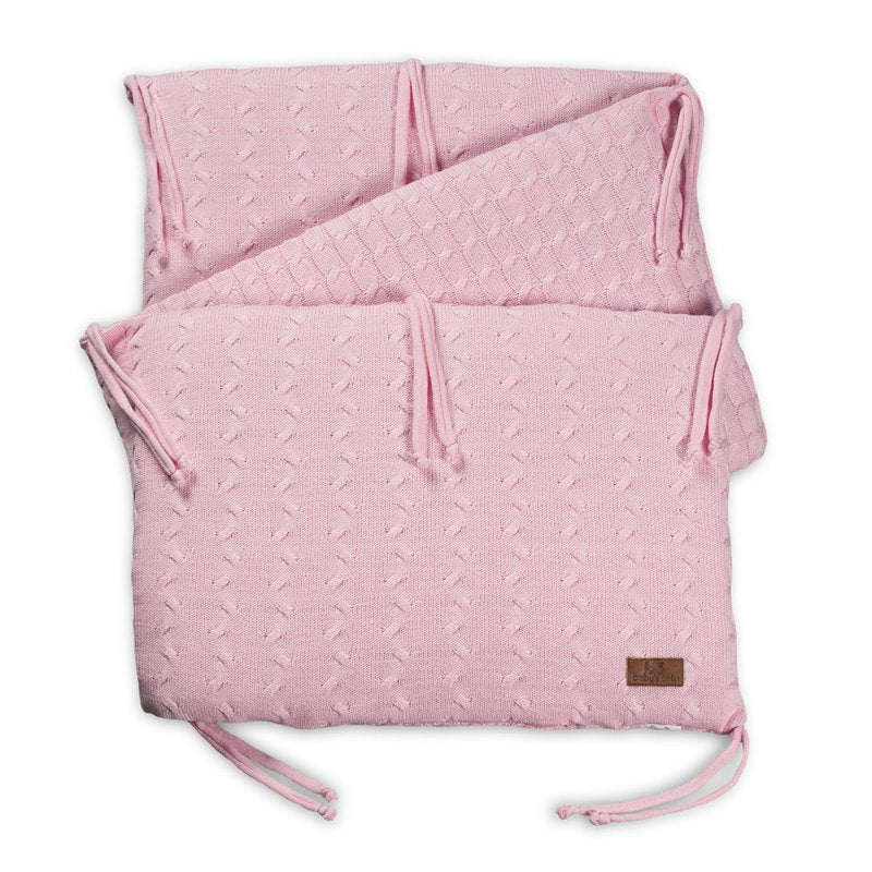 Baby's Only Bed Bumper - Cable Baby Pink